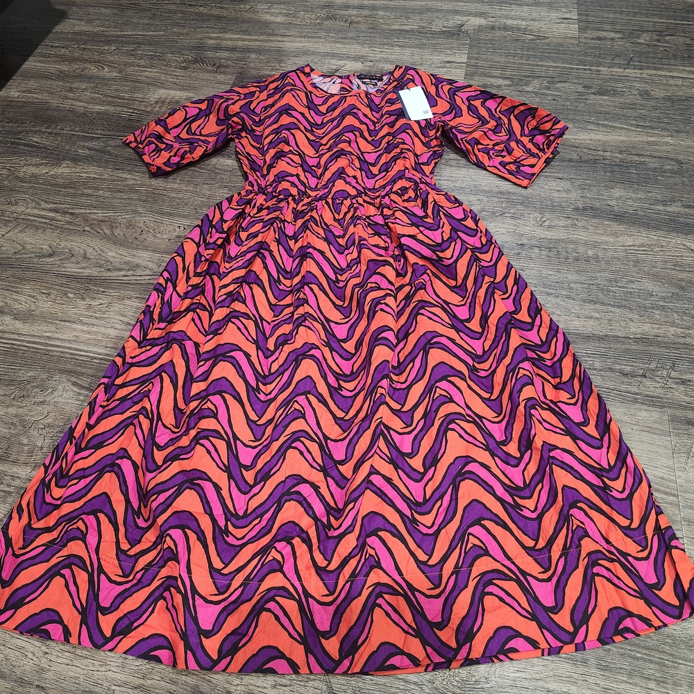 Piombo Vibrant Pink and Purple Dress Size XS